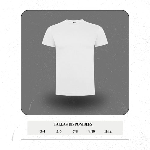 Polera Lisa Unisex – Algodón Premium 100% - Niños