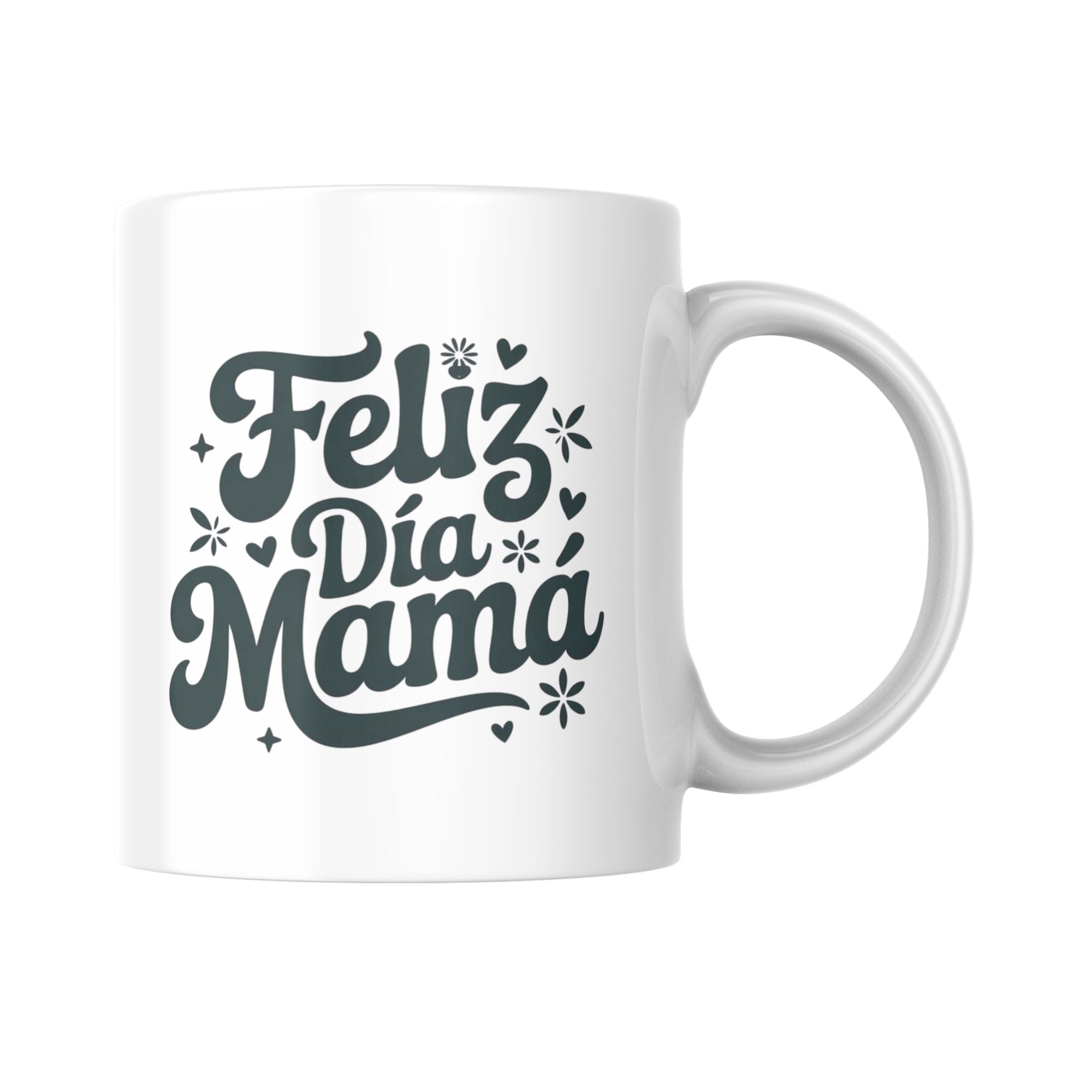 Taza Día de la Madre “Feliz Día Mamá” – Diseño tipográfico