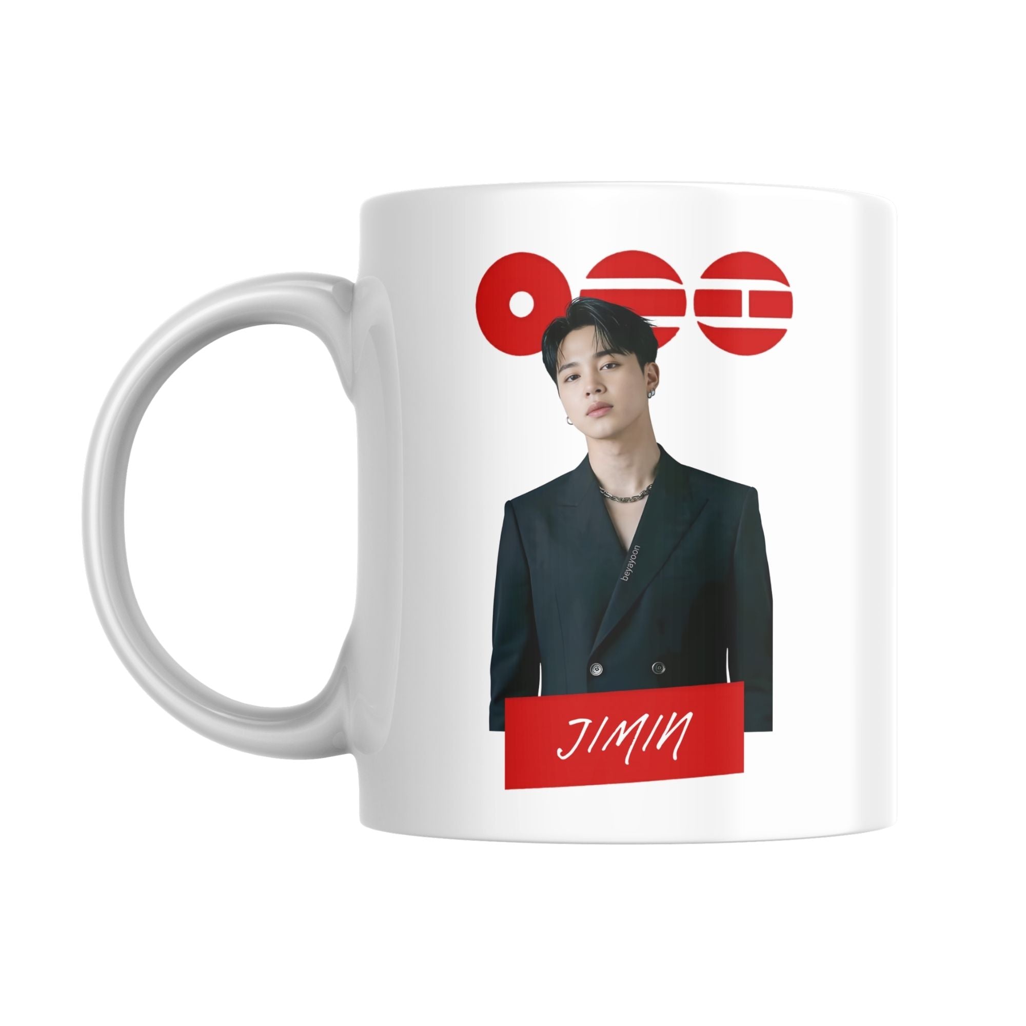 Taza “K-POP Idol 5  🔥” – Diseño estilo coreano moderno