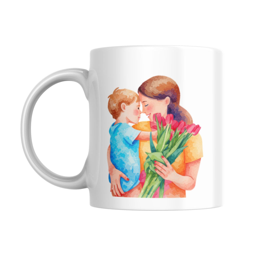 Taza “Amor en Flores” – Diseño Acuarela Día de la Madre