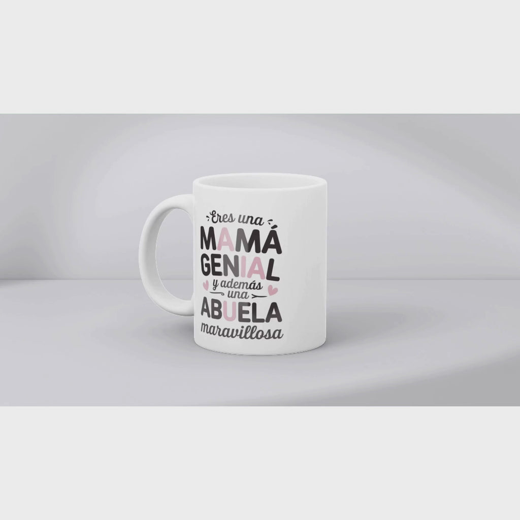 Taza Día de la Madre “Mamá y Abuela Maravillosa” – Regalo especial
